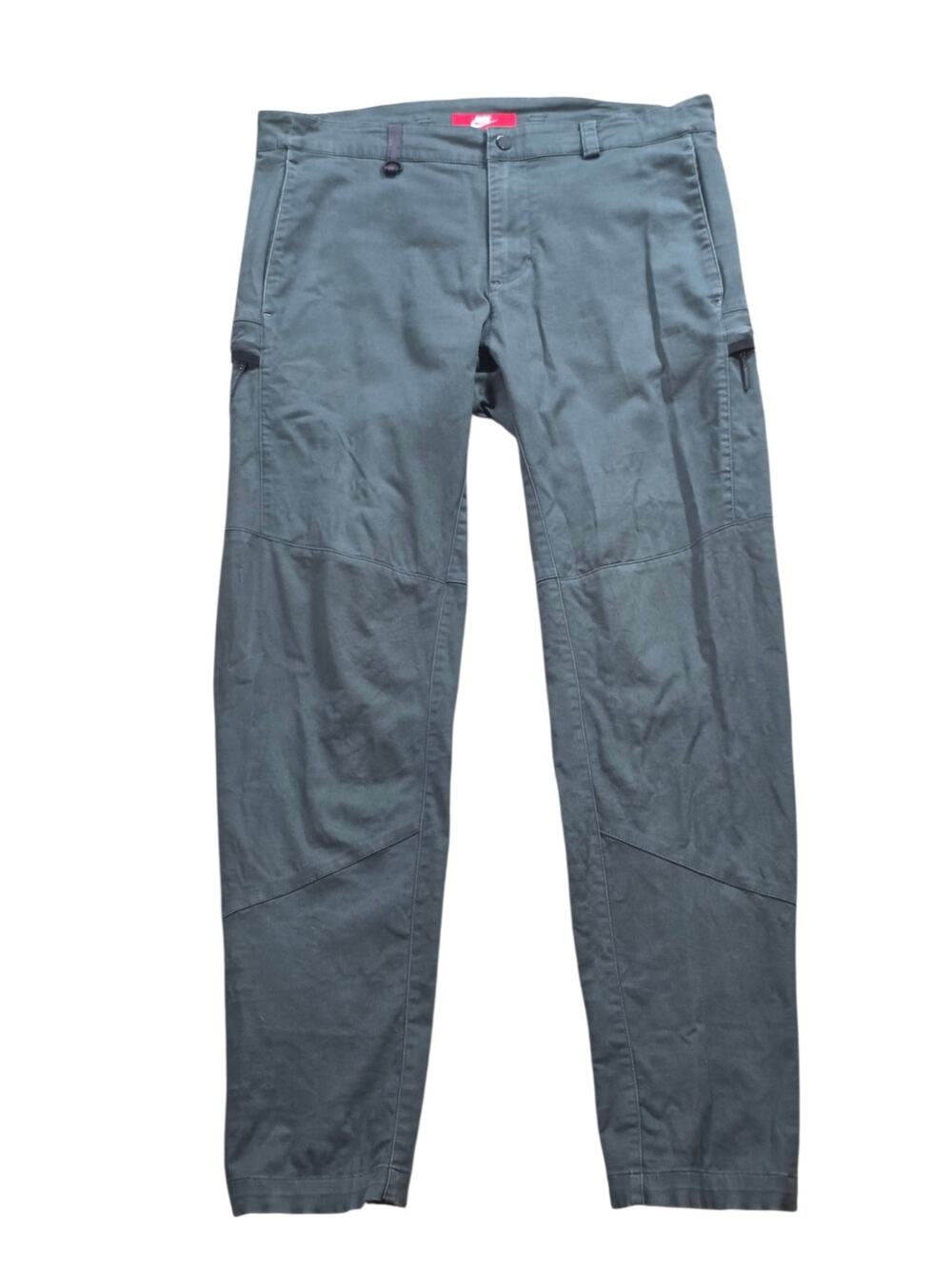 Nike Tech Bonded Woven Cargo Pants Men's 34x30 Dark Green Utility